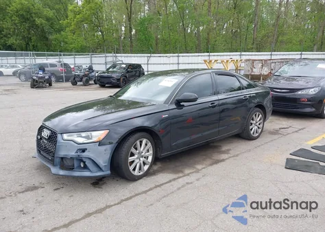 2013 Audi A6 3.0T Premium from USA, damaged, VIN WAUGGBFC0DN045713